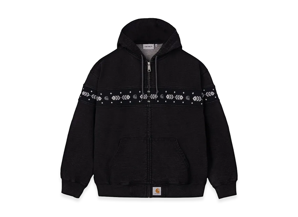 Carhartt WIP Hooded Southwest Sweatshirt "Black Indigo Overdyed"