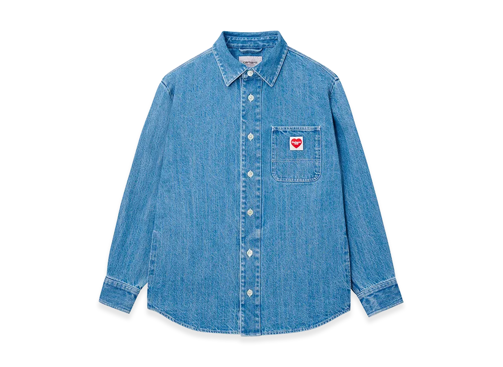 Carhartt WIP L/S Ethan Shirt "Blue Stone Washed"