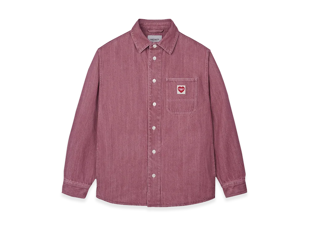 Carhartt WIP L/S Ethan Shirt "Foxglove Enzyme Bleach Wash"