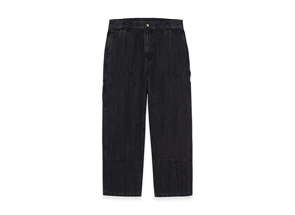 Carhartt WIP Ethan Double Knee Pant "Black Enzyme Bleach Washed"