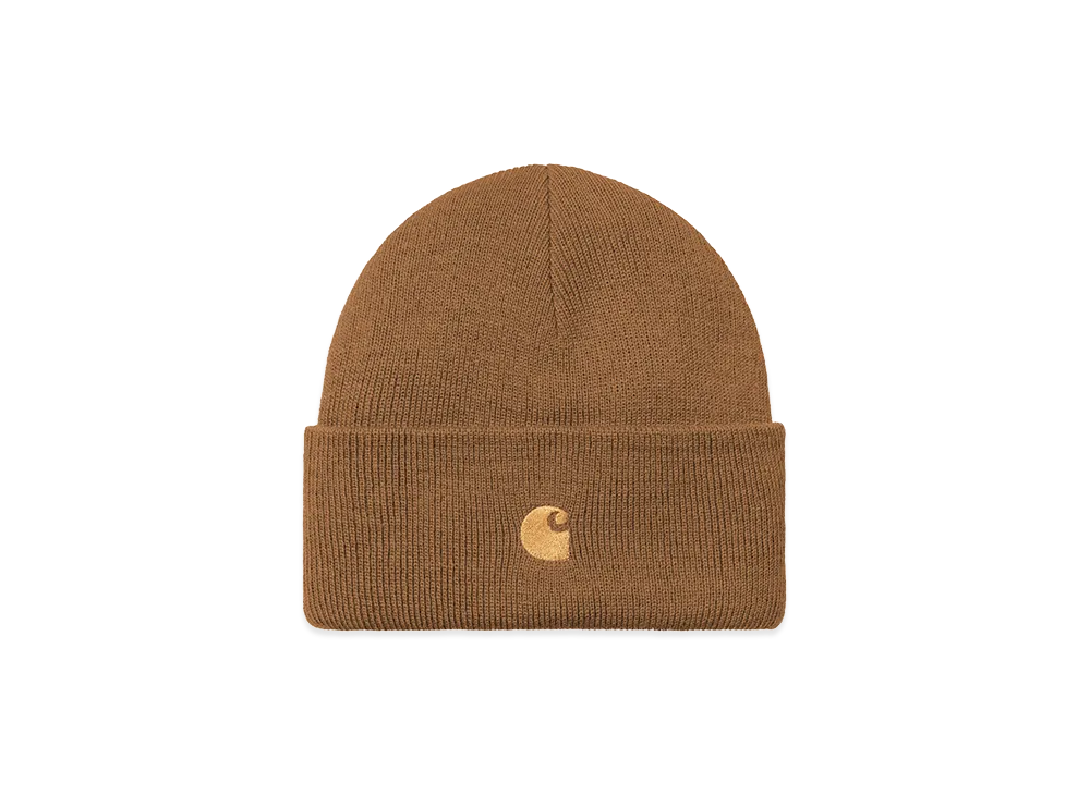 Carhartt WIP Chase Beanie "Hamilton Brown/Gold"