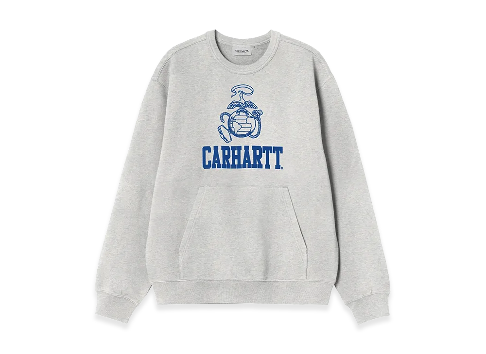 Carhartt WIP Pond Corps Sweat "Ash Heather"