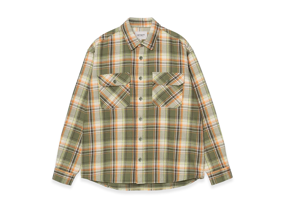 Carhartt WIP L/S Tunick Shirt "Tunick Check/Dollar Green"