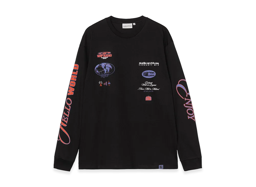 Carhartt WIP Audio Archives WIP L/S T-Shirt "Black"