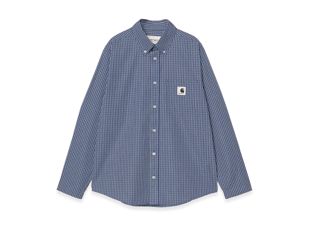 Carhartt WIP Women's L/S Groff Shirt "Groff Check Blue"