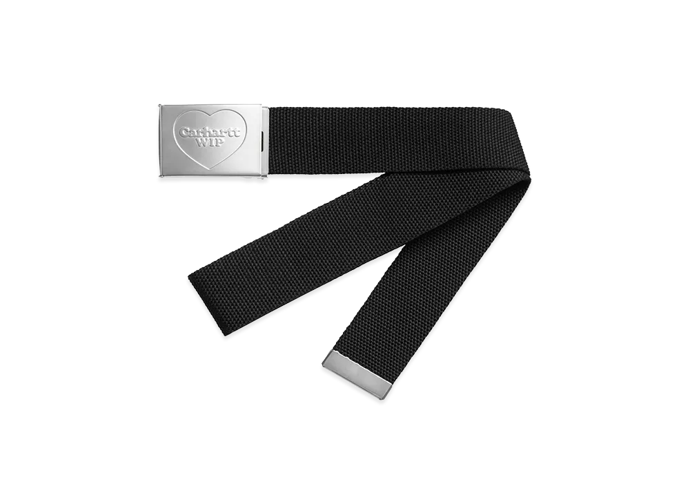 Carhartt WIP Heart Clip Belt "Black/Silver"