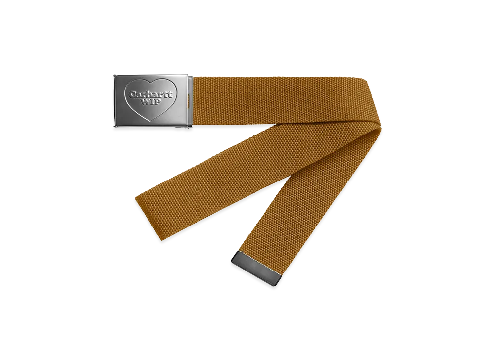 Carhartt WIP Heart Clip Belt "Hamilton Brown/Silver"