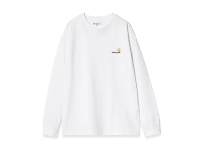 Carhartt WIP L/S American Script T-Shirt "White"