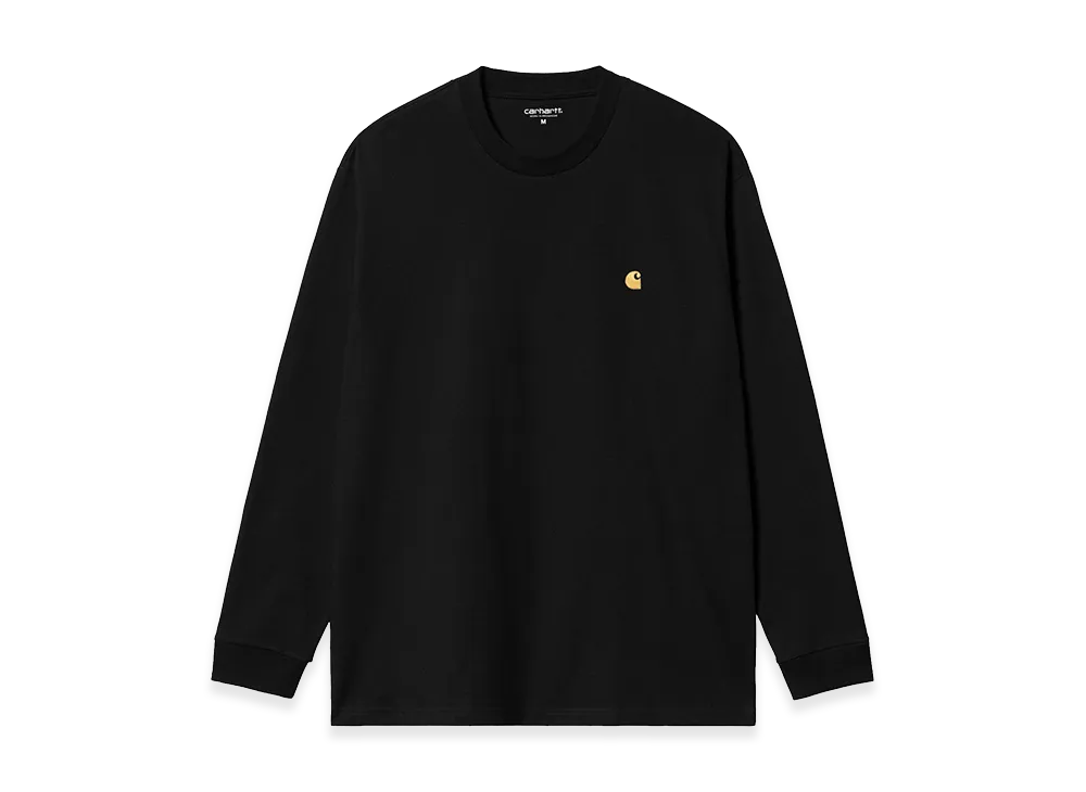 Carhartt WIP L/S Chase T-Shirt "Black/Gold"