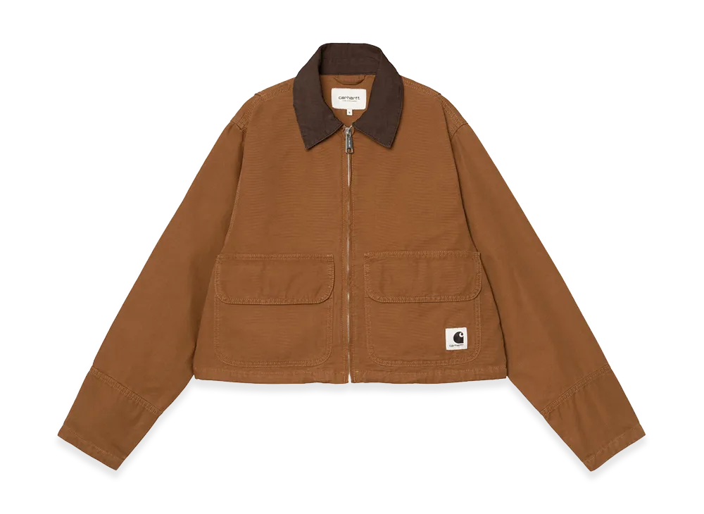 Carhartt WIP Women's Prescott Jacket "Hamilton Brown/Tobacco(Garment Dyed)"