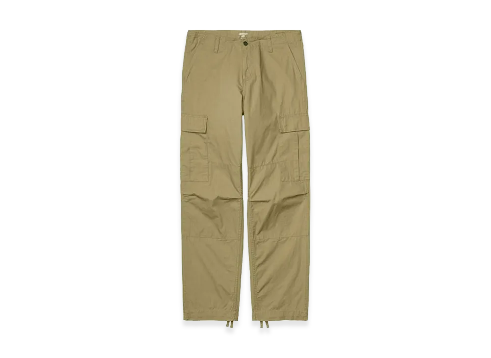 Carhartt WIP Regular Cargo Pant Columbia Rip Stop Rinsed Leather "Khaki"