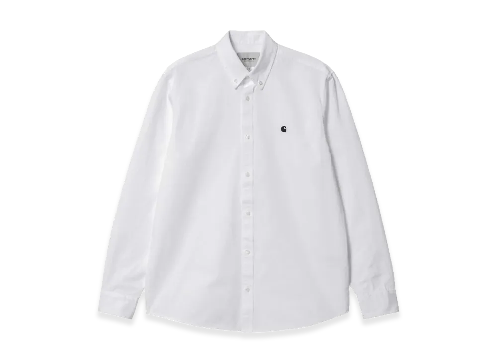 Carhartt WIP Long Sleeve Madison Shirt "White/Black"