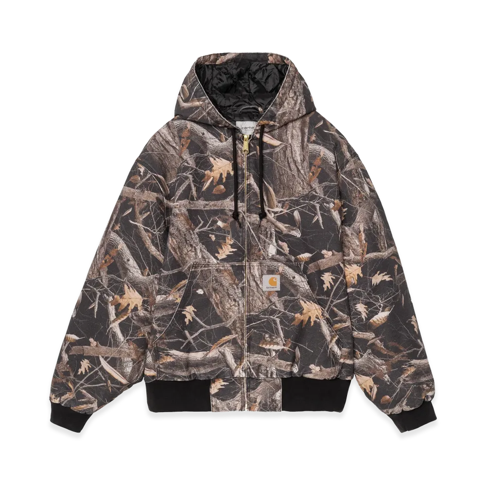 Carhartt WIP OG Active Jacket "Camo Feather Tree/Black Heavy Stone Wash"