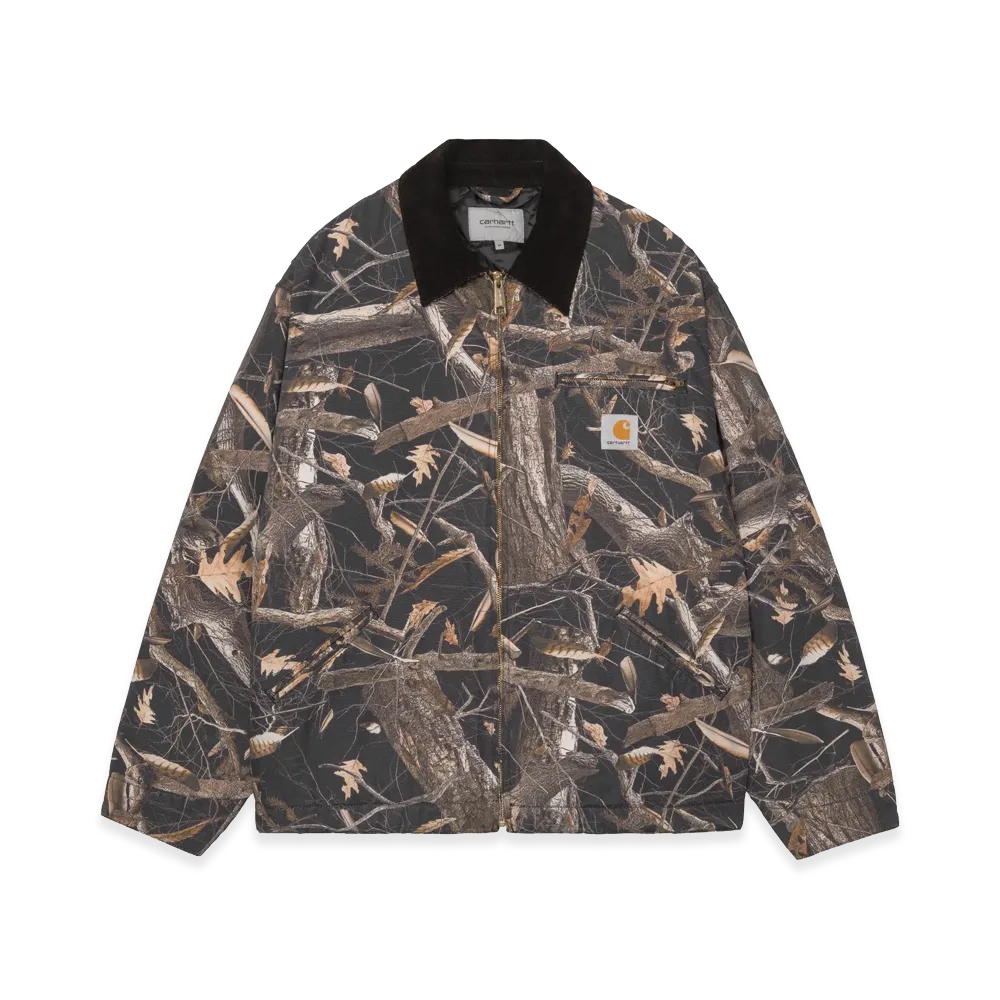 Carhartt WIP OG Detroit Jacket "Camo Feather Tree/Black/Black Heavy Stone Wash"