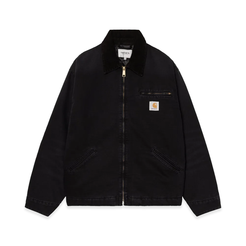 Carhartt WIP OG Detroit Jacket "Black/Black Stone Canvas"