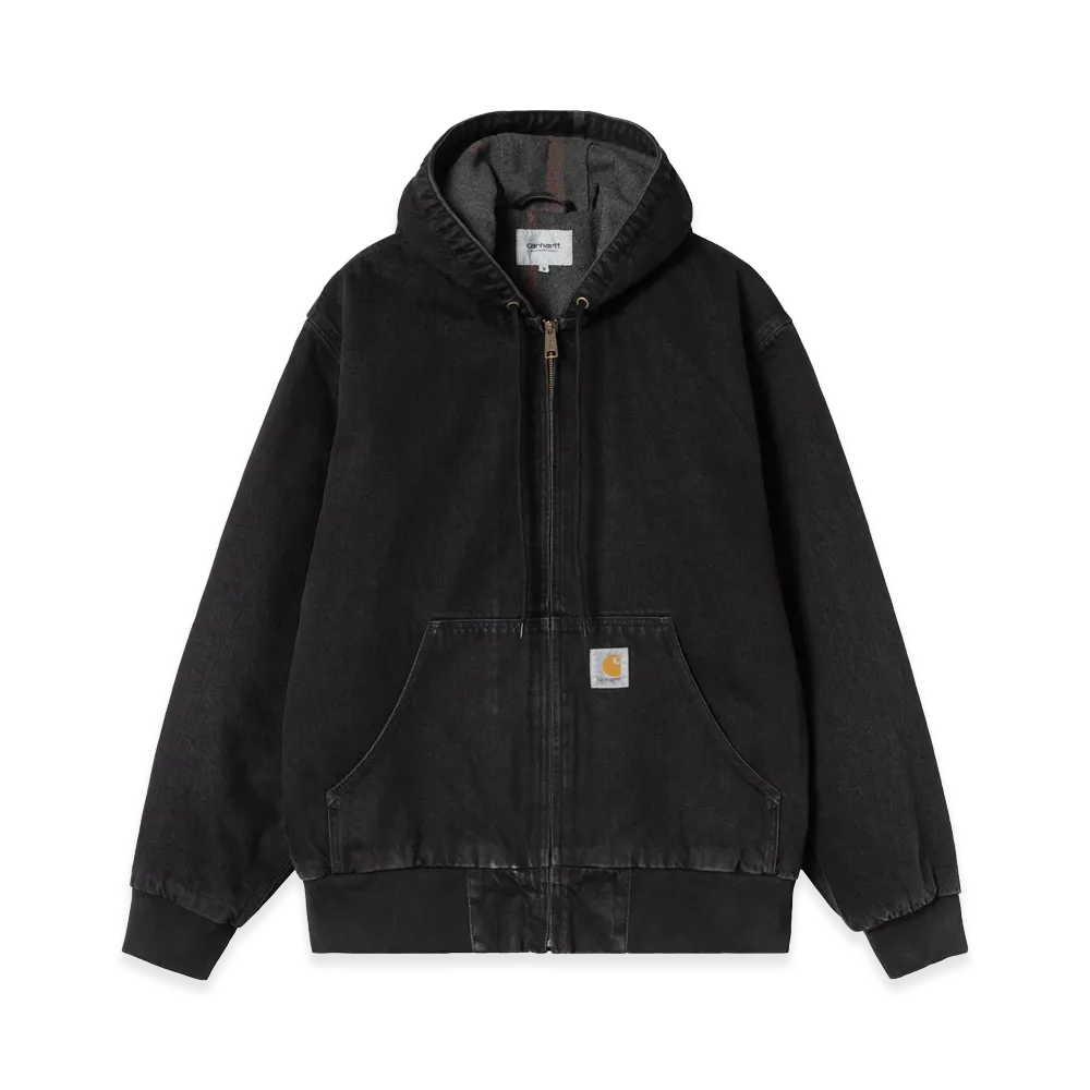 Carhartt WIP OG Active Jacket "Black Stone Washed"