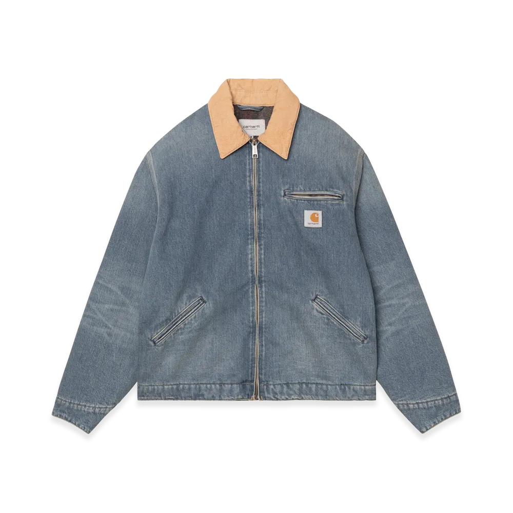 Carhartt WIP OG Detroit Jacket "Blue/Dusty H Brown Old Used Wash"