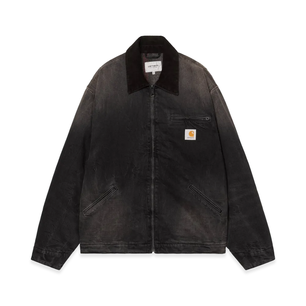 Carhartt WIP OG Detroit Jacket "Black/Black Tobacco Used Wash"
