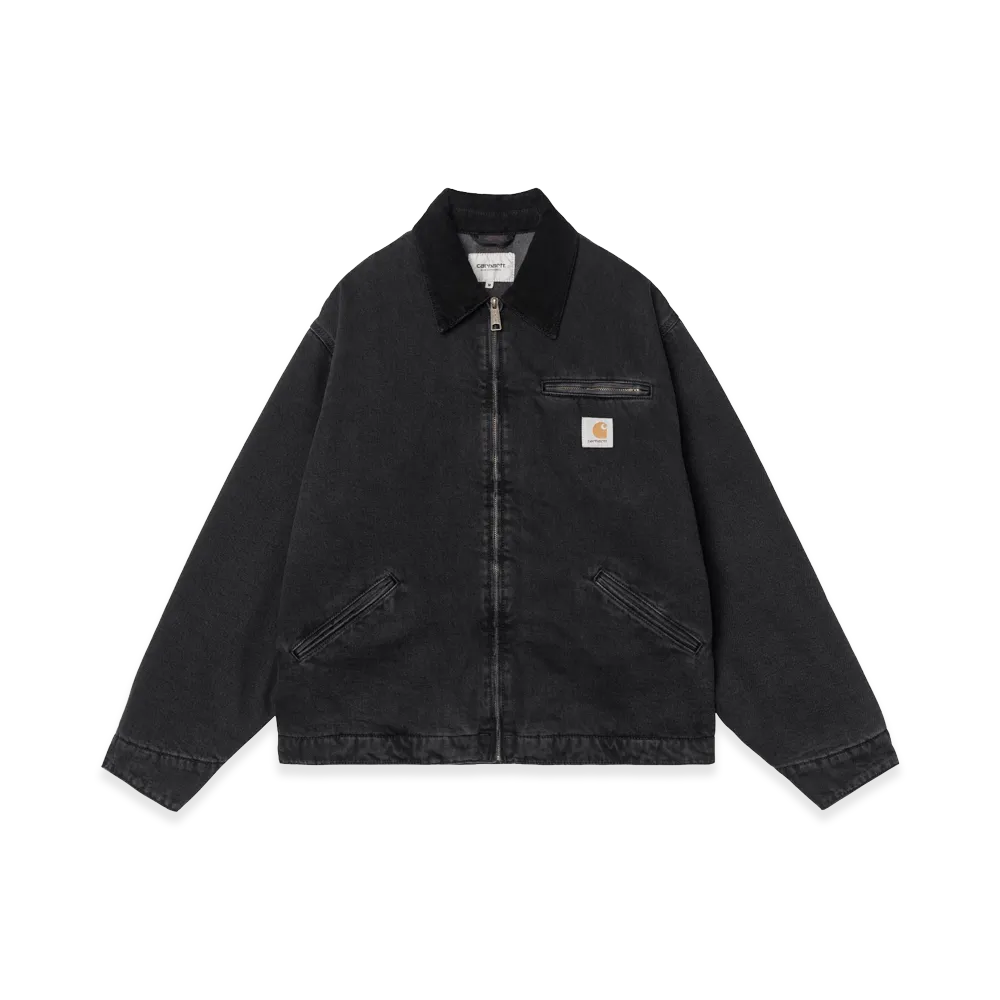 Carhartt WIP OG Detroit Jacket "Black/Black Stone Washed"