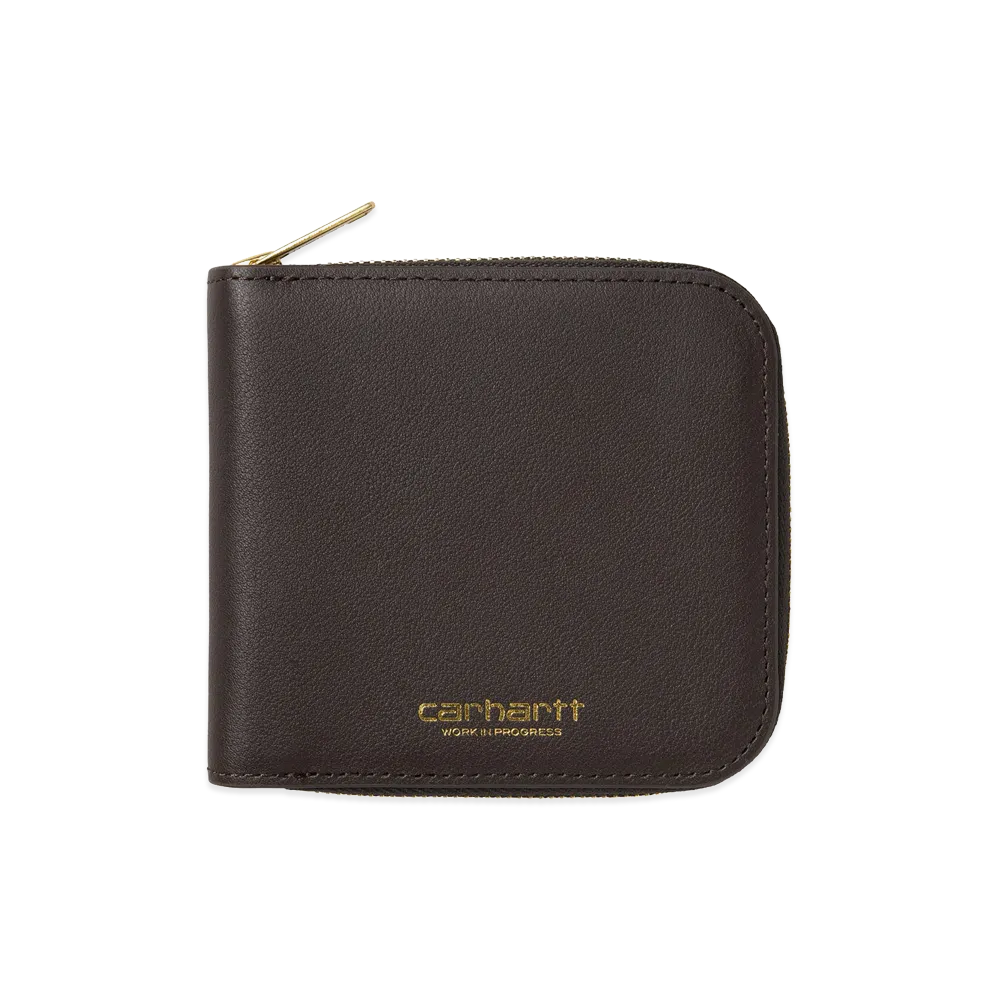 Carhartt WIP Leather Wallet "Tobacco/Gold"