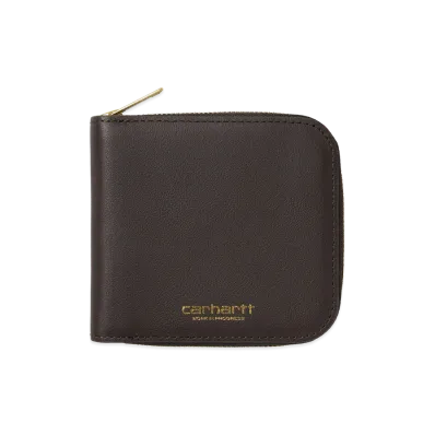 Carhartt WIP Leather Wallet "Tobacco/Gold"