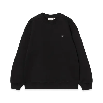 Carhartt WIP Women's Small Heart Patch Sweatshirt "Black/Black"