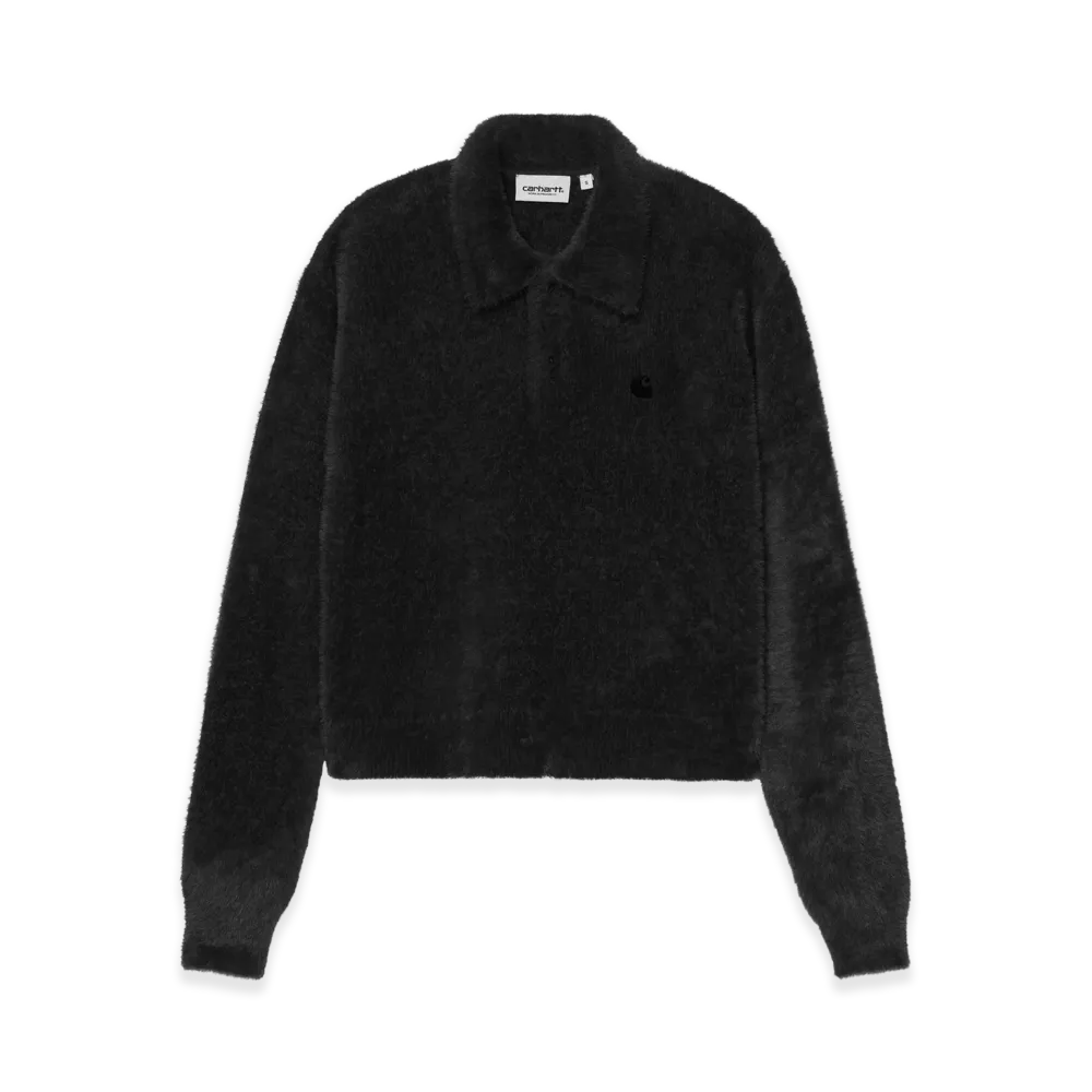 Carhartt WIP Women's L/S Maine Polo Sweater "Black/Black"