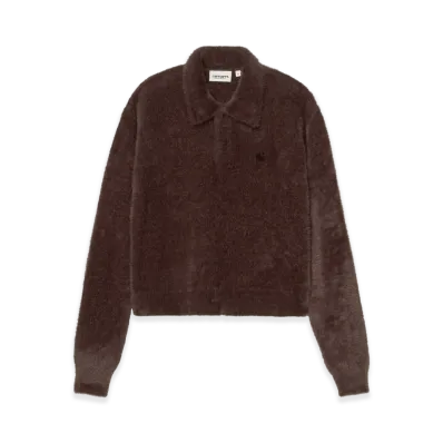Carhartt WIP Women's L/S Maine Polo Sweater "Palisander/Palisander"