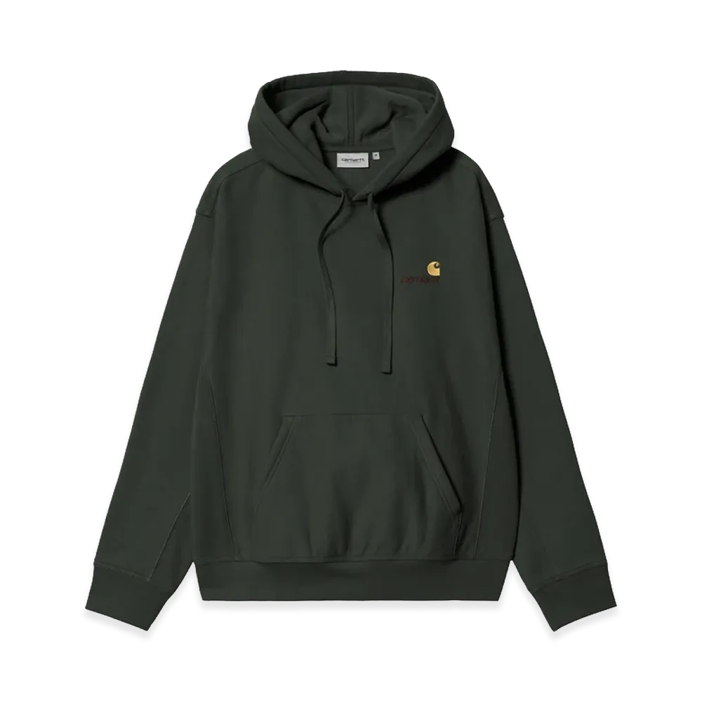 Carhartt WIP Hooded American Script Sweatshirt "Raven"