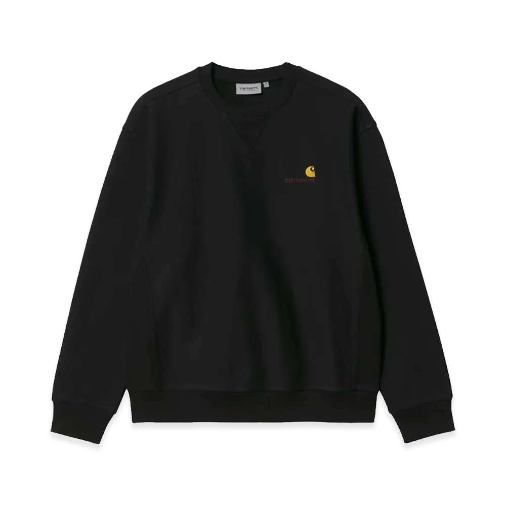 Carhartt WIP American Script Sweatshirt "Black"