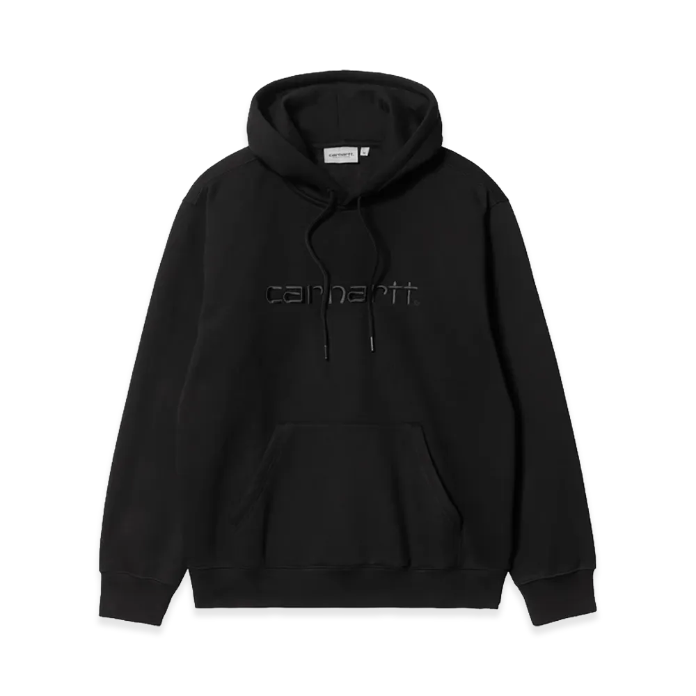 Carhartt WIP Hooded Carhartt Sweatshirt "Black/Black"