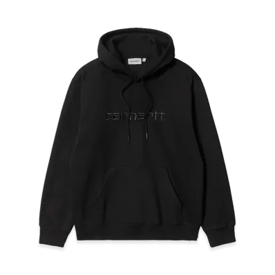 Carhartt WIP Hooded Carhartt Sweatshirt "Black/Black"
