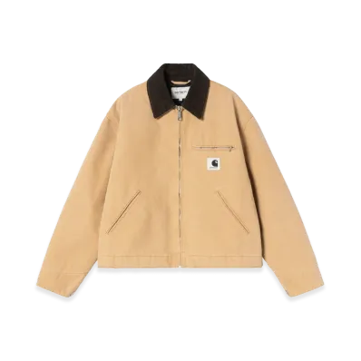 Carhartt WIP Women's OG Detroit Jacket "WIP Dusty H/Tobacco Stone Canvas"