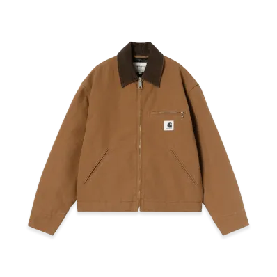 Carhartt WIP Women's OG Detroit Jacket "WIP H Brown/Tobacco Rinsed"