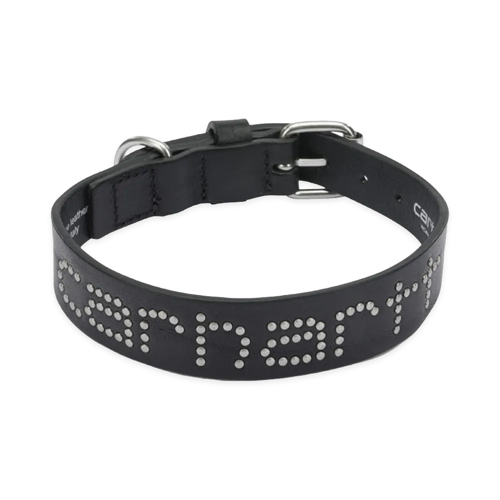 Carhartt WIP Script Studs DOG Collar S/M "Black"