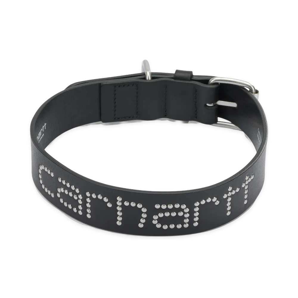 Carhartt WIP Script Studs DOG Collar "Black"