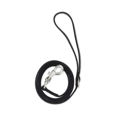 Carhartt WIP Leather Script Studs DOG Leash "Black"