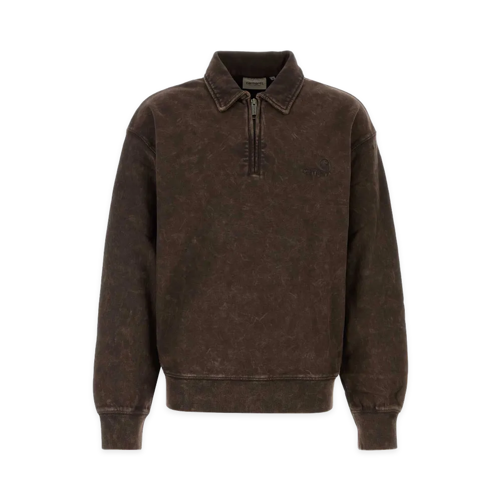 Carhartt WIP Cotton Lambert Polo Sweat "Brown"