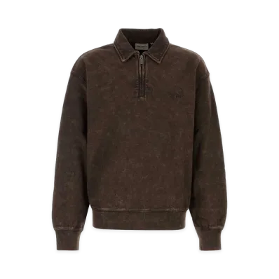 Carhartt WIP Cotton Lambert Polo Sweat "Brown"