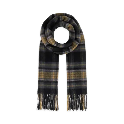 Carhartt WIP Embroidered Wool Blend Parson Scarf "Gray/Yellow"