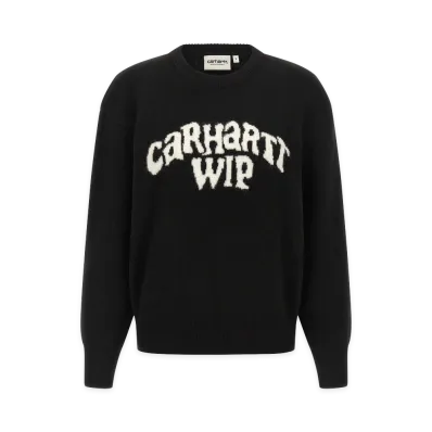 Carhartt WIP Women's LOGo Intarsia Sweater "Black"