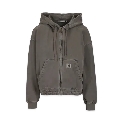Carhartt WIP Women's Zip-Up Sweatshirt "Black"