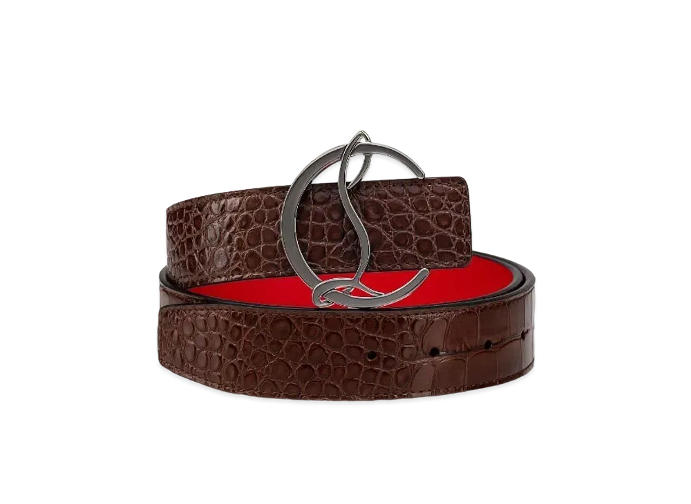 Christian Louboutin Cl Logo Belt "Brown"