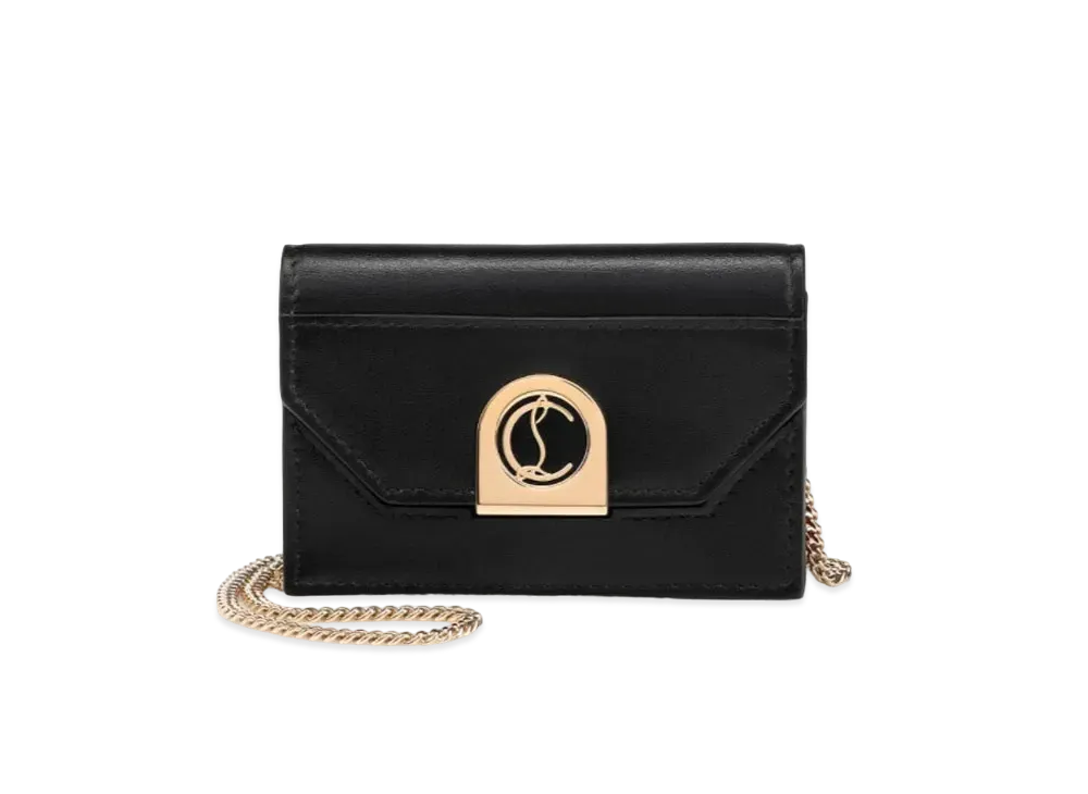 Christian Louboutin Elisa Chain Cardholder "Black"