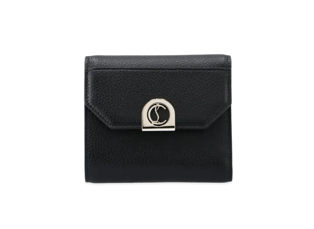 Christian Louboutin Elisa Compact Wallet "Black/Gold"