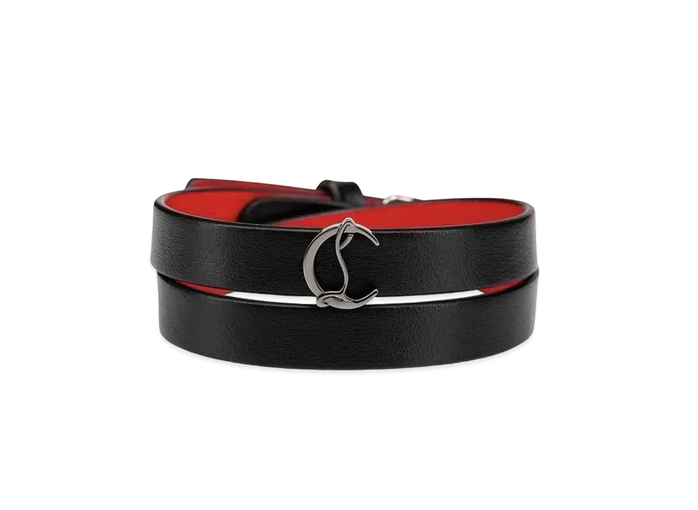 Christian Louboutin Loubilink Logo Bracelet Double "Black/Gunmetal"