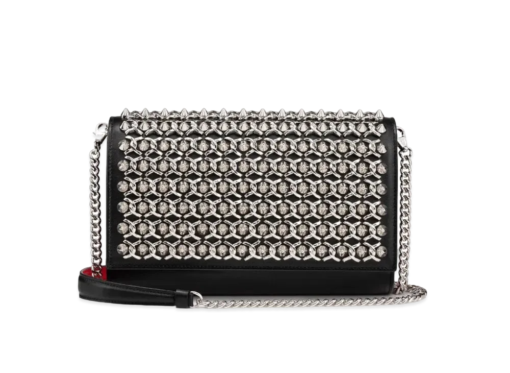 Christian Louboutin Paloma Clutch "Black/Silver"