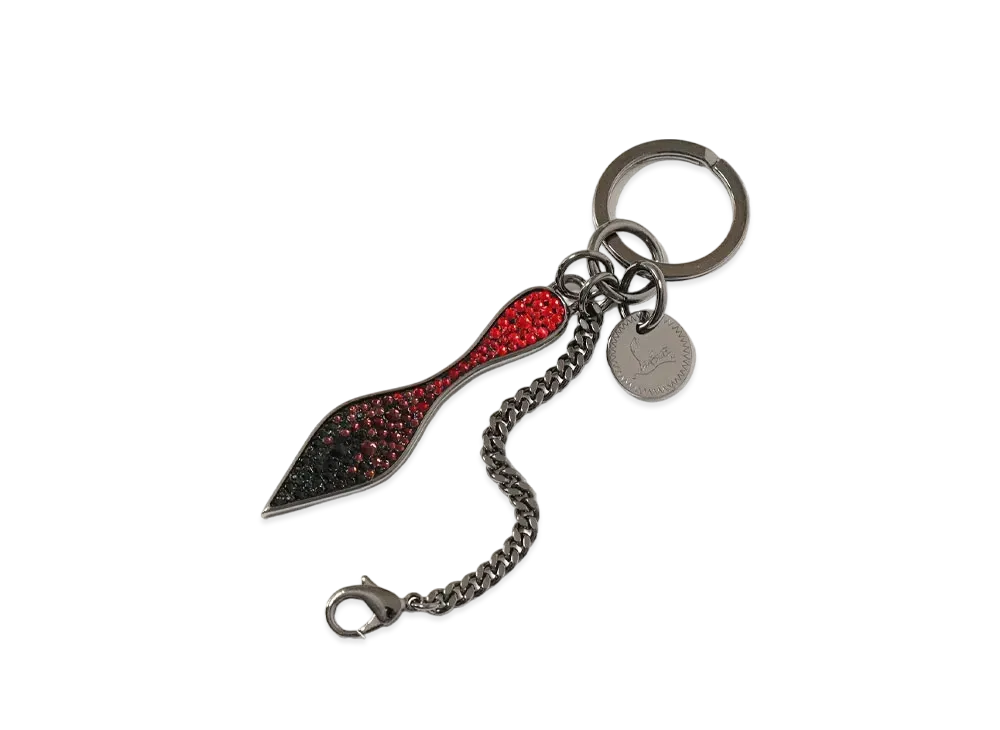 Christian Louboutin Red Sole Keyring "Gunmetal"