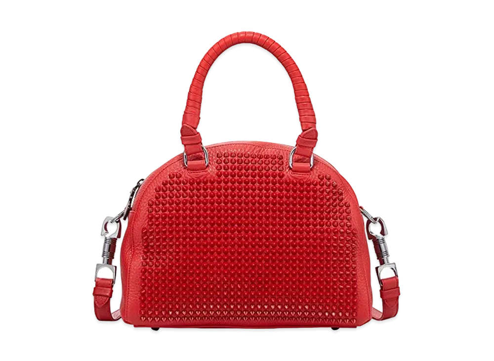 Christian Louboutin Panettone Studs Leather 2Way Bag "Red"