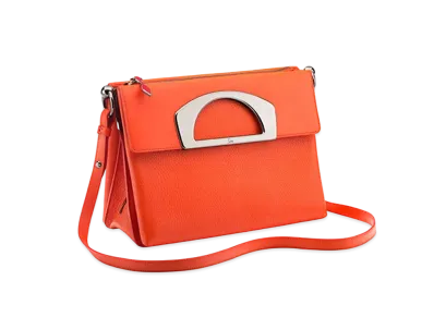 Christian Louboutin Passage Leather Shoulder Bag "Red"